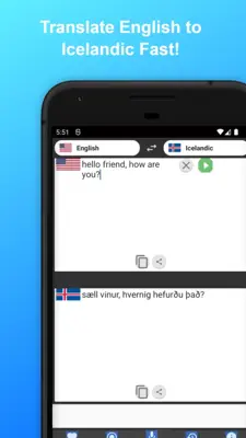 English to Icelandic Translator android App screenshot 0