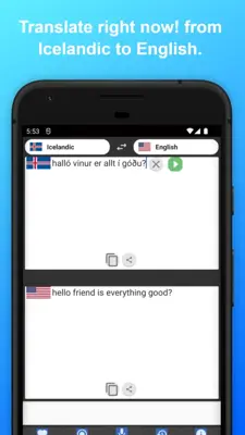 English to Icelandic Translator android App screenshot 3